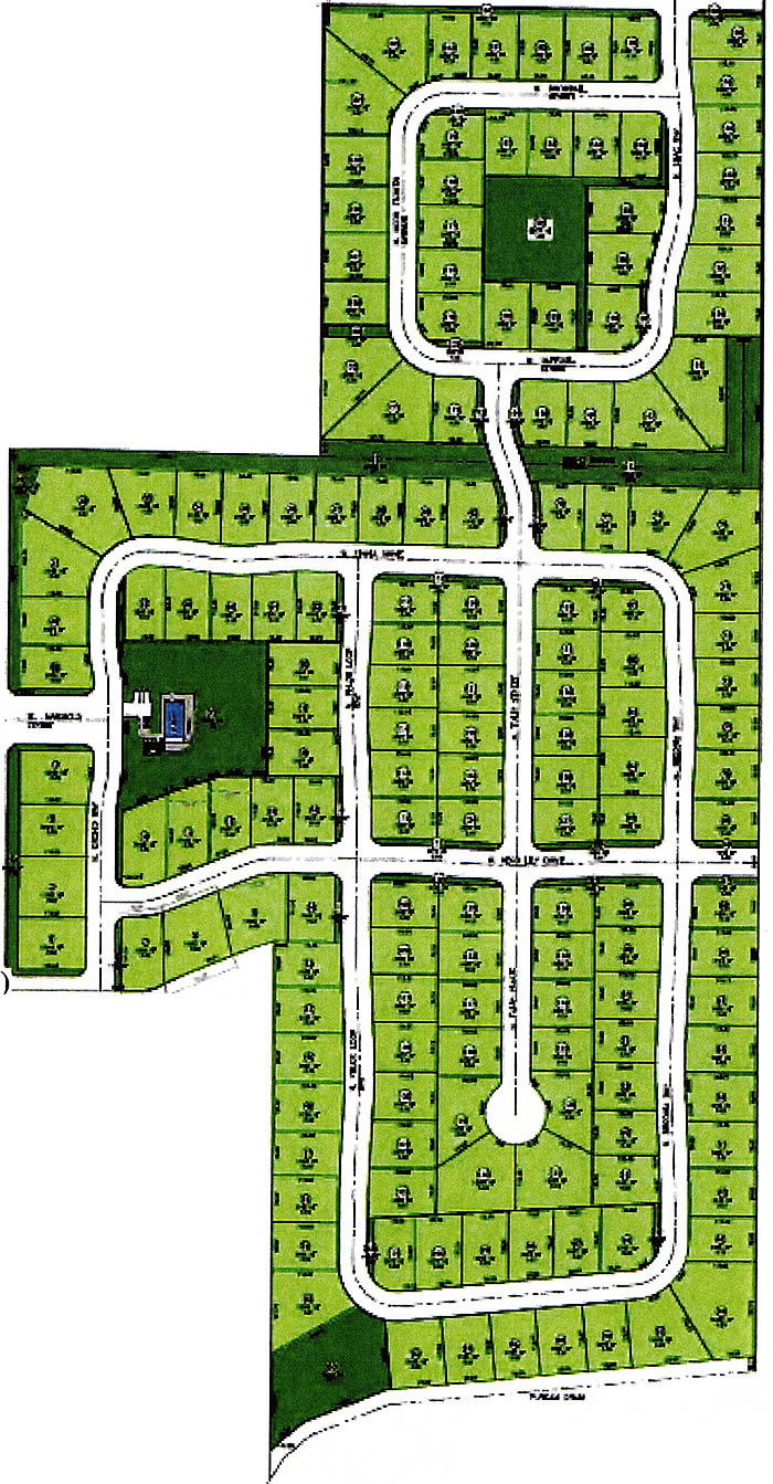 Hartland Subdivision Plat Map